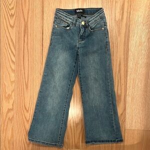Molo kids Blue Wide-Leg Jeans High-Waisted